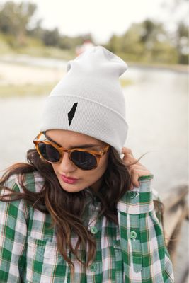 Palestine Map Beanie