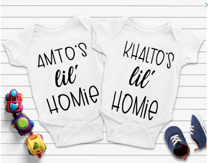 Amto's/Khalto's (Aunt) Lil Homie Bodysuit and T-shirt