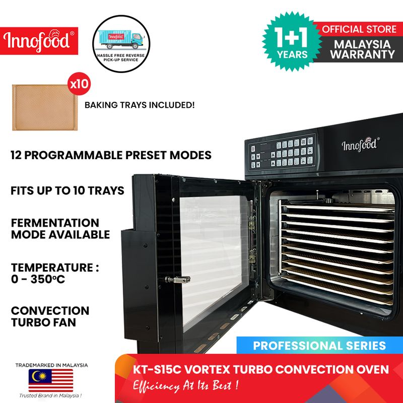 Innofood S65C Vortex Turbo Convection Oven - Steam Injection/Dough Proofing (65L)