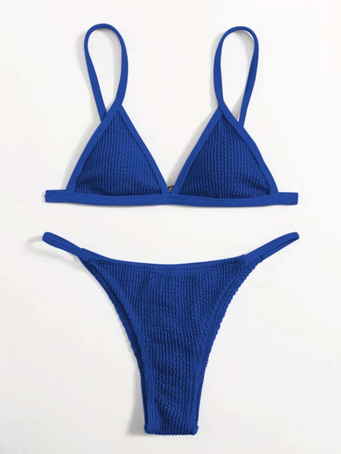 String Side blue bikini