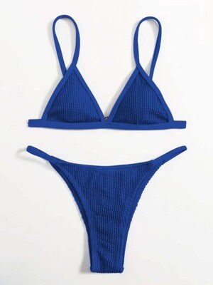 String Side blue bikini