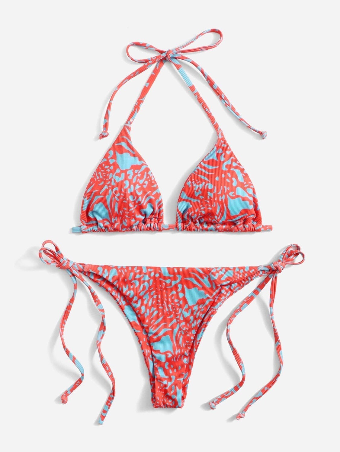 Blue and Red bikini