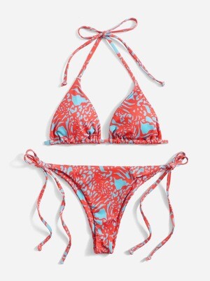 Blue and Red bikini