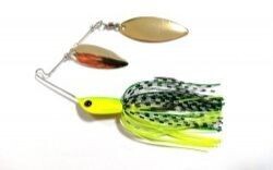 Spinner bait green yellow
