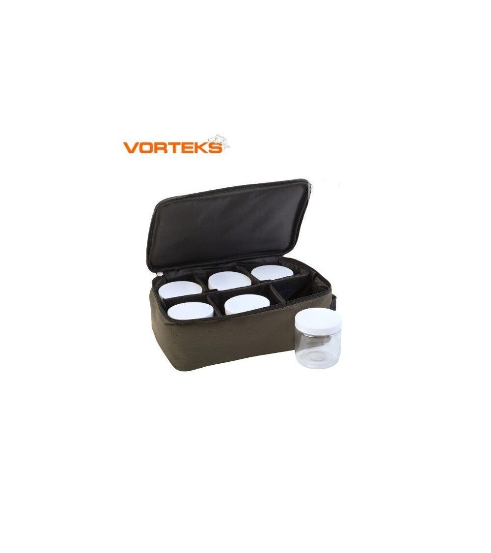 ESTUCHE 6 BOTES CEBO VORTEKS