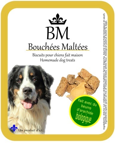 Bouchées maltées au beurre d&#39;arachide pour moyens et gros chiens (Format 325g)