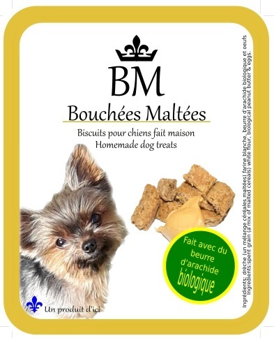 Bouchées maltées au beurre d&#39;arachide pour petits chiens (Format 325g)