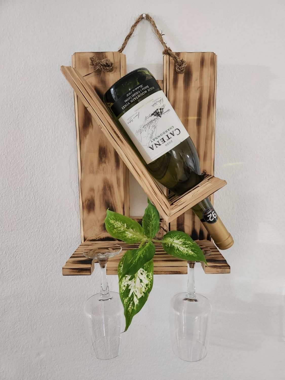 Handcrafted Wooden Wine Bottle Holder