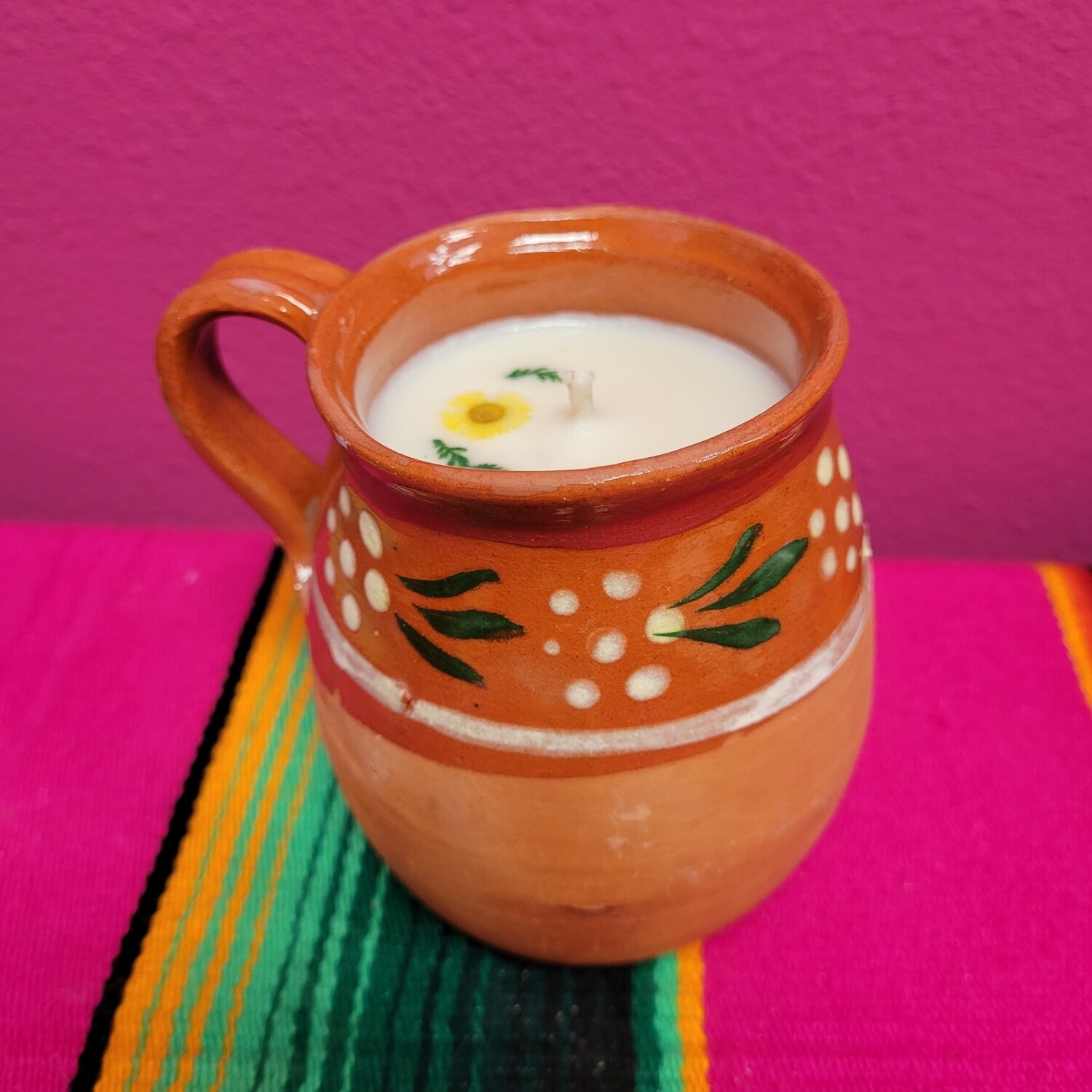 Taza De Barro Candle