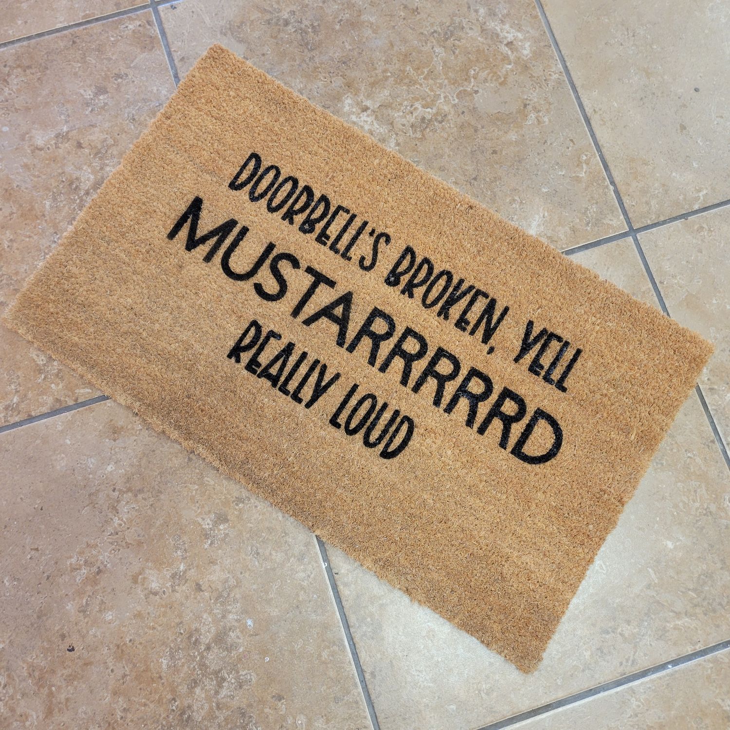 Mustarrd Doormat