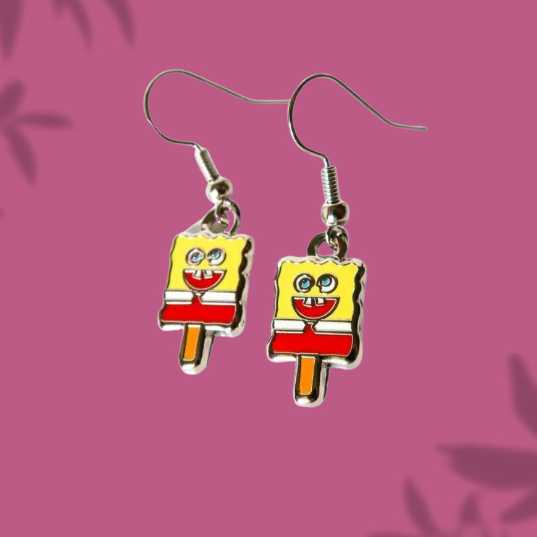 Spongebob paleta earrings