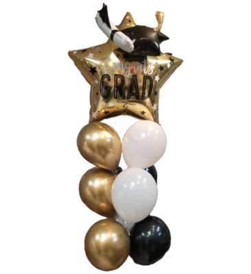 Graduation Bouquet with 6 latex