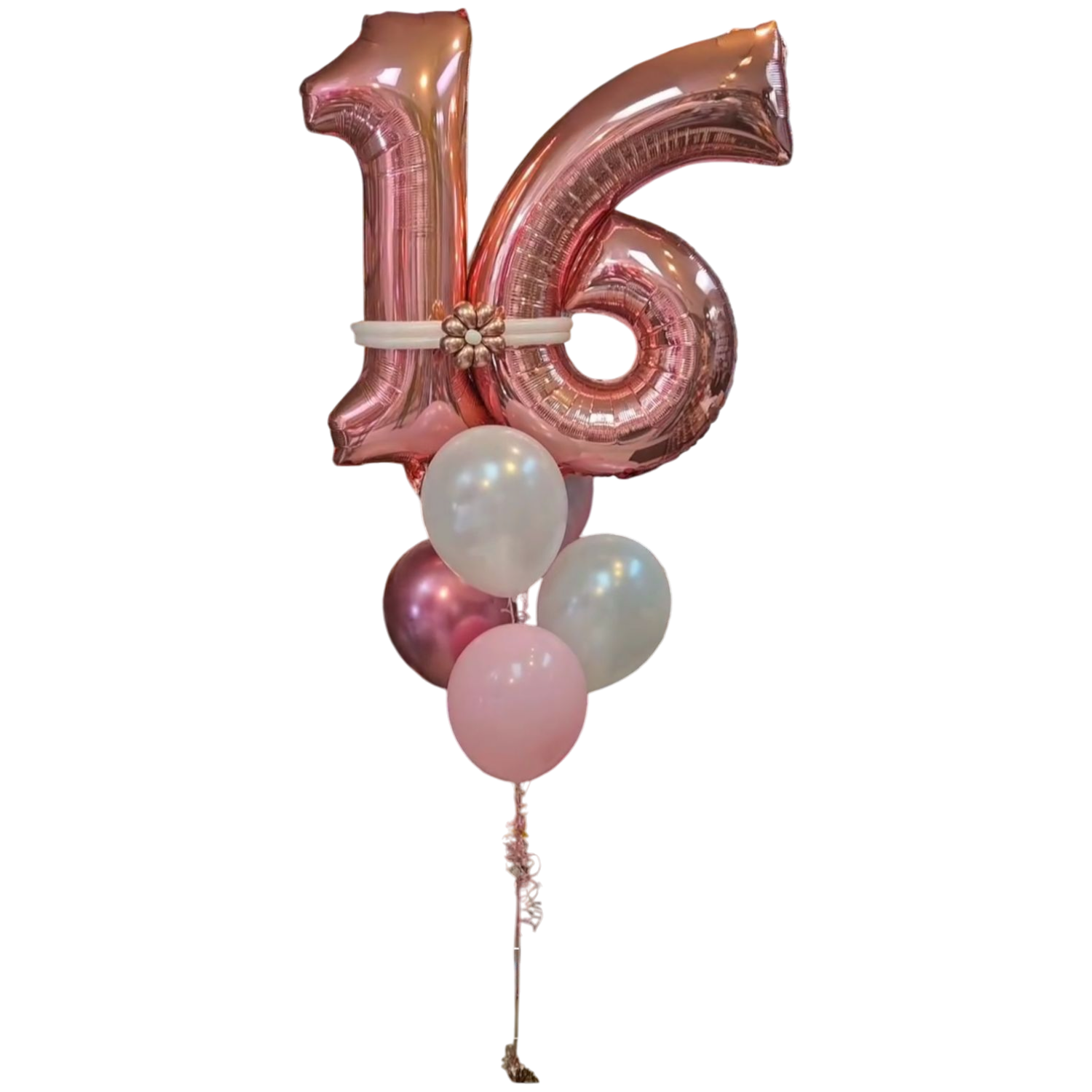Mylar Number Bouquet with band