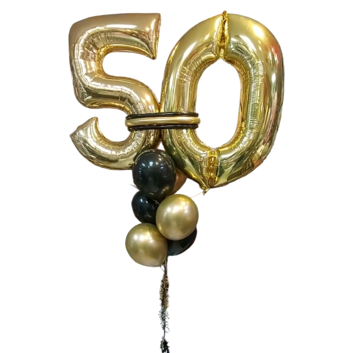 Mylar Number Bouquet with band