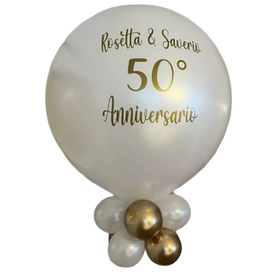 Anniversary Giant Personalized ( 3 mini balloon layers)
