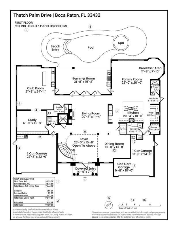 Square Footage Floor Plan sample