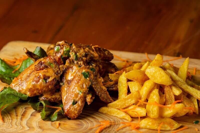Chicken Wings and Fries Combo