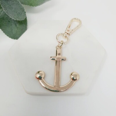 Gold Anchor Keyring