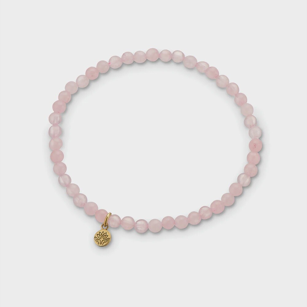 rose quartz healing gem bracelet