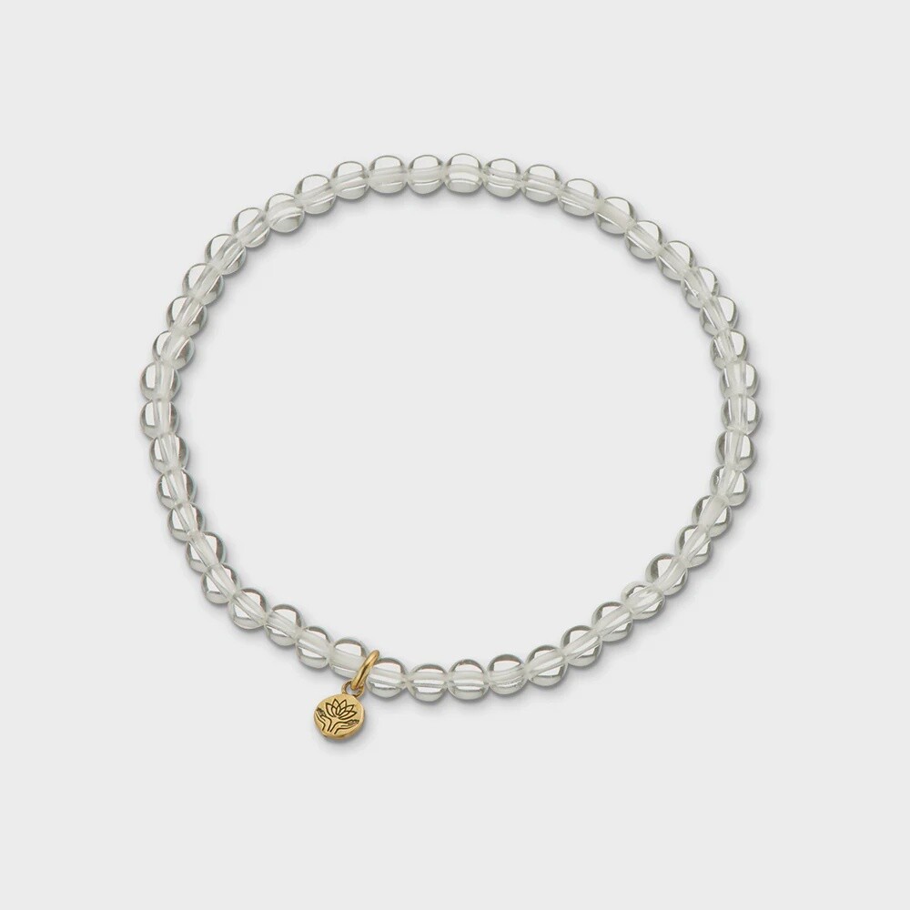 crystal quartz healing gem bracelet