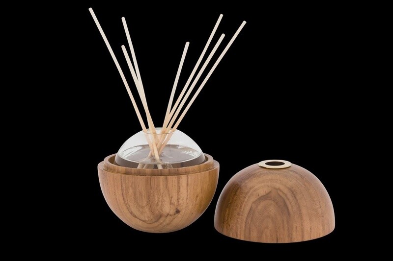 diffuser teak + brass vessel
