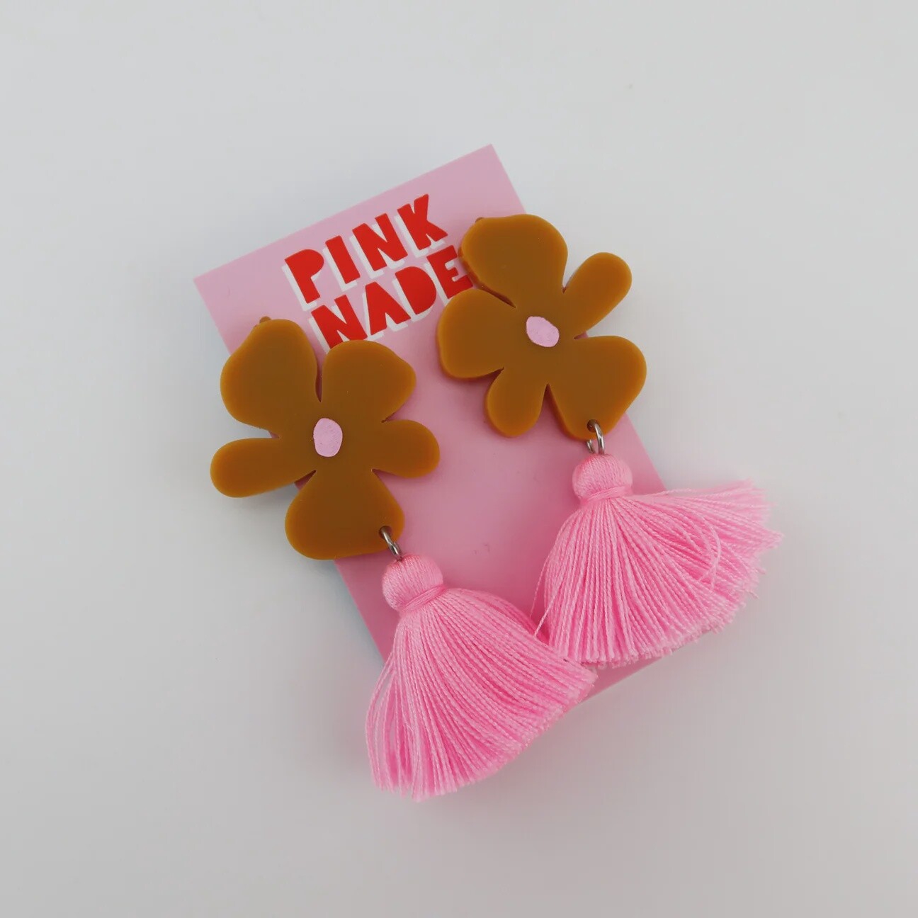 Alie Mustard/Pink Tassel