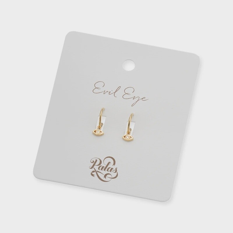 evil eye hoop earrings