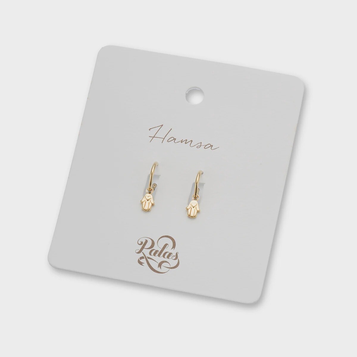 hamsa hand hoop earrings