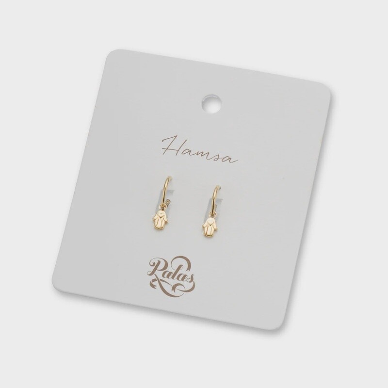 hamsa hand hoop earrings