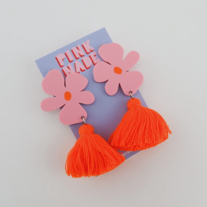 Alie Candy Pink/Orange Tassel
