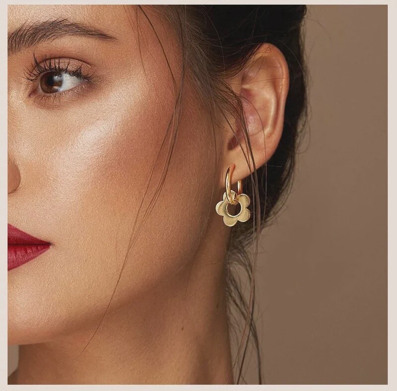 Zoey Gold Hoops