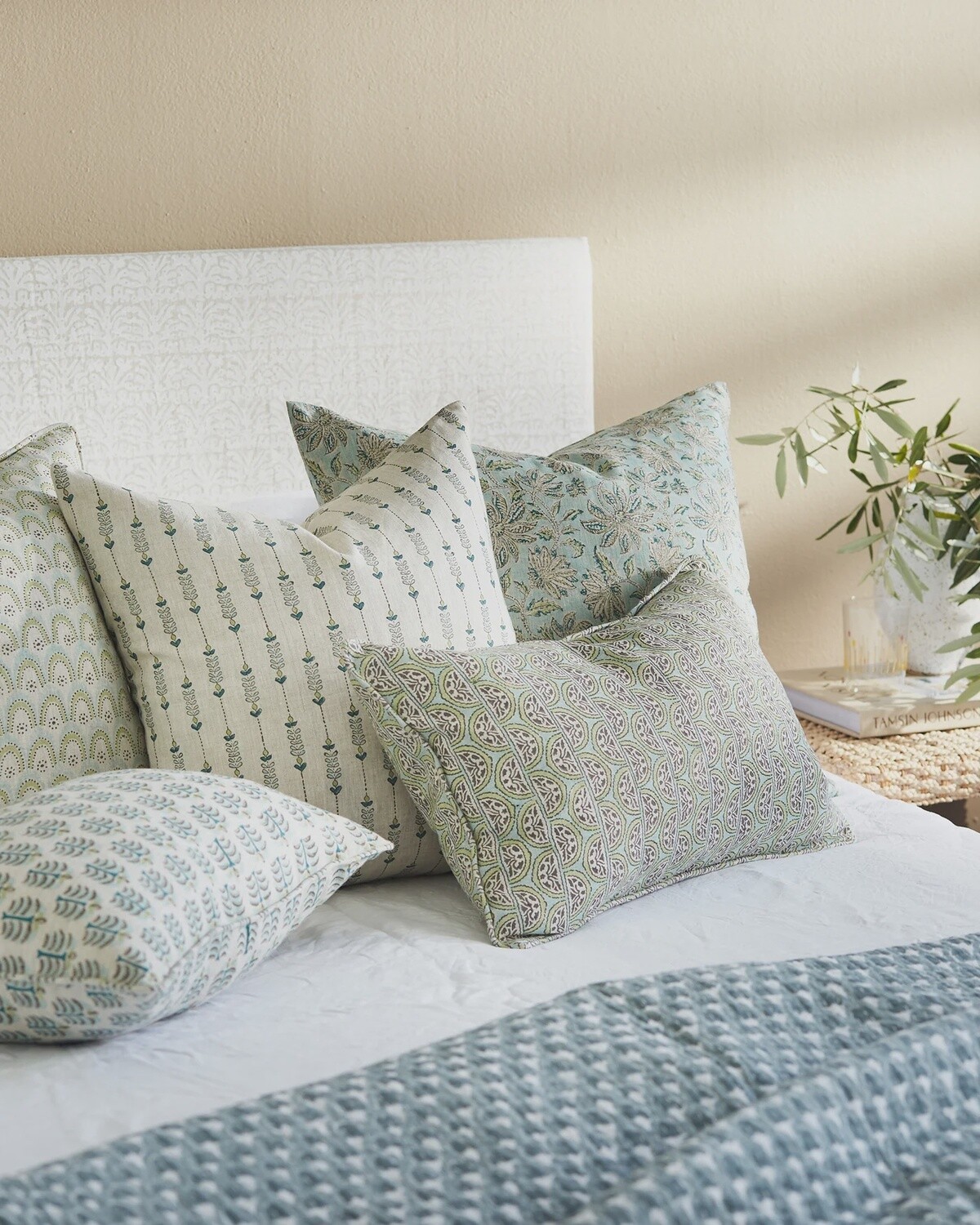 Geneva Wasabi Linen Cushion