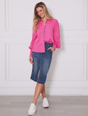 Lina Blue Wash Denim Skirt