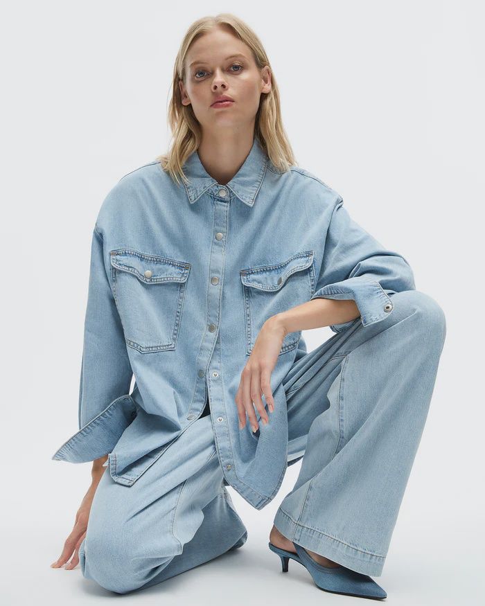 Quinn Denim Chambray Shirt FADED INDIGO