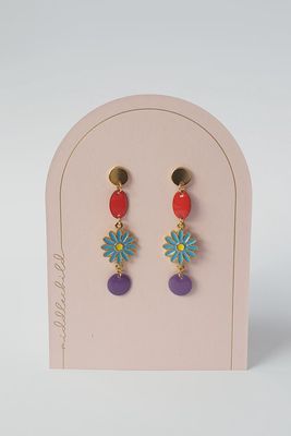 Trinket Earring RED/PURPLE