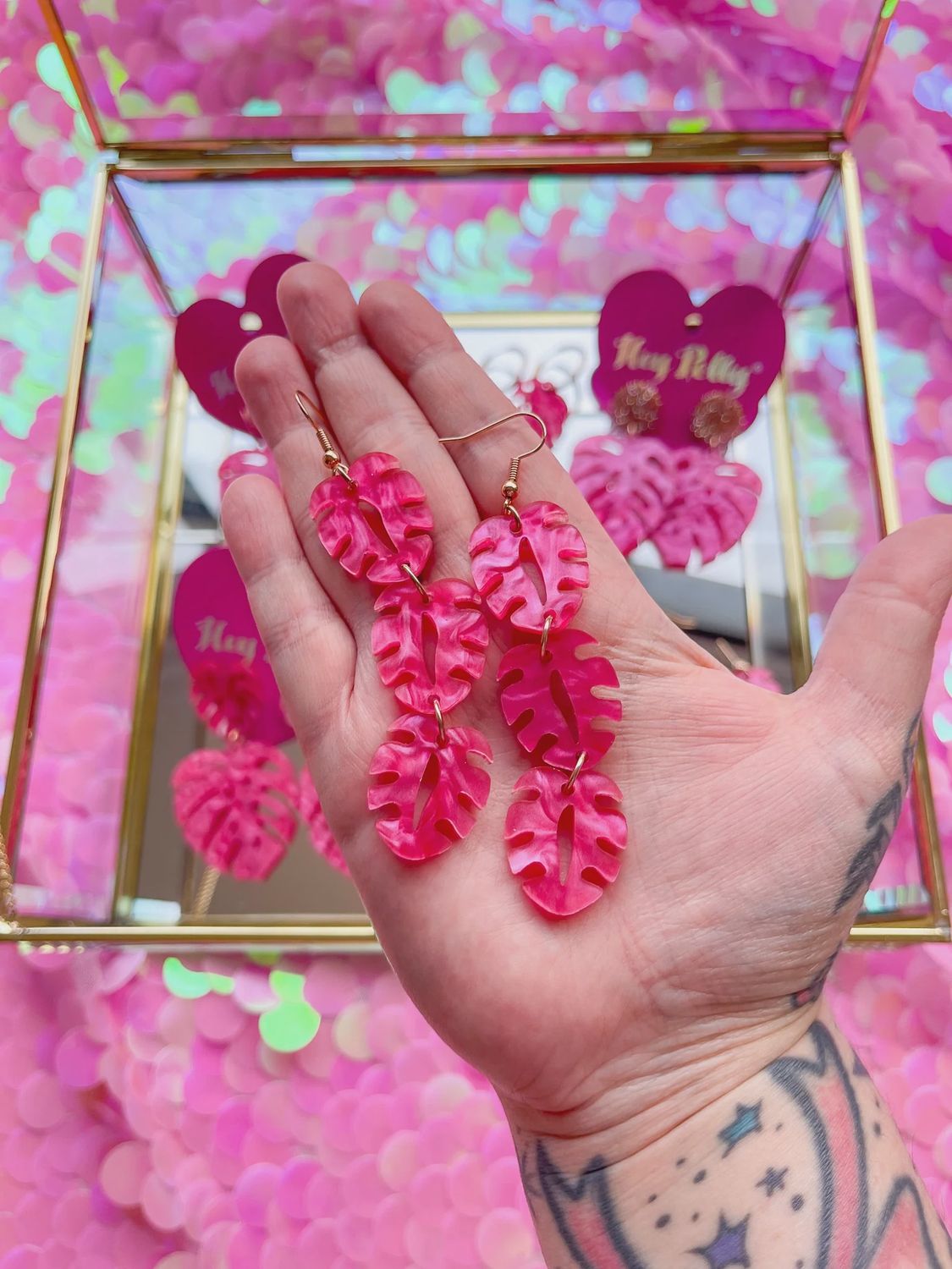 Monstera Trio PINK