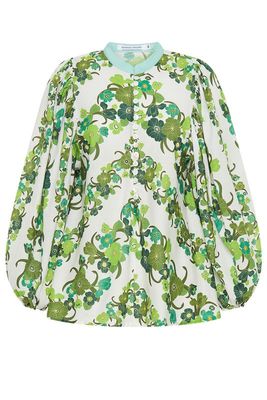 Jungle Floral Blouse GREEN