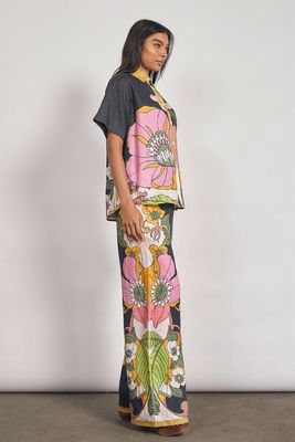 Vivid Elastic Waist Pant in India Ink