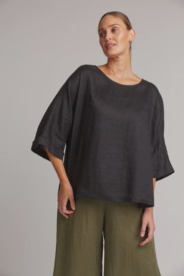 Studio Relaxed Top EBONY