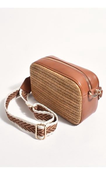 Hazel Woven Cross Body TAN