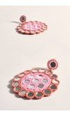 Party Girl Mirror Earrings PINK