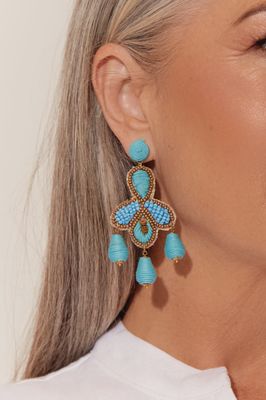 Beachside Chandelier Earrings BLUE