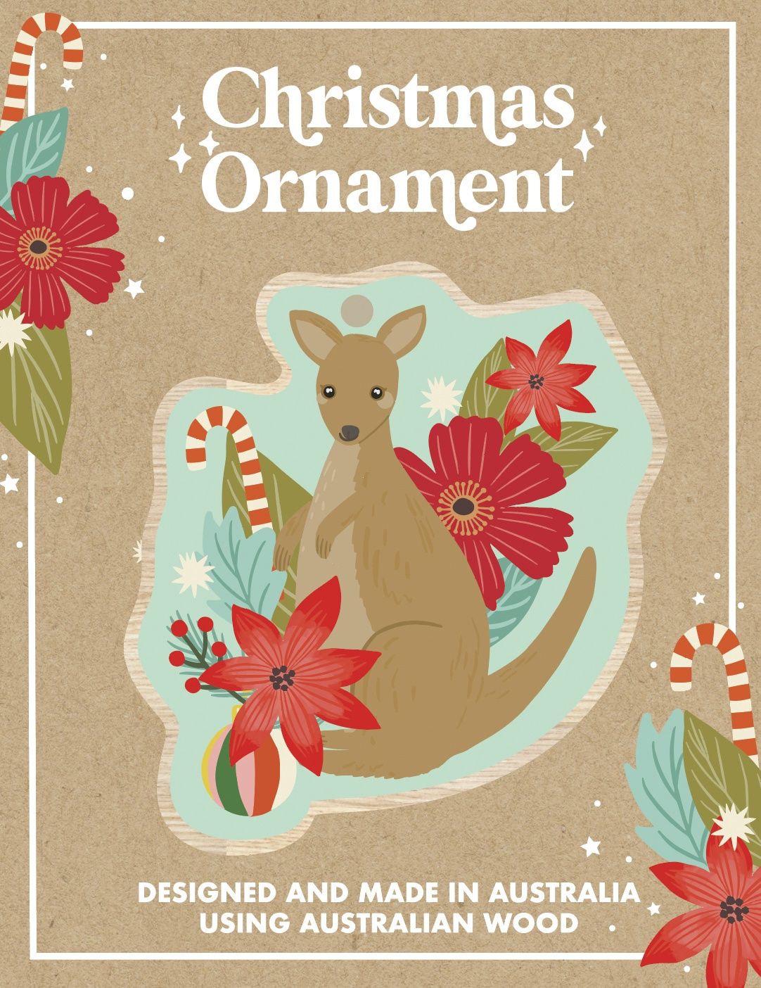 Festive Christmas Kangaroo