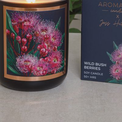 WILD BUSH BERRIES Australian artist soy candle