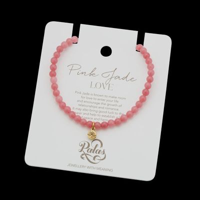 Pink Jade Healing Gem Bracelet
