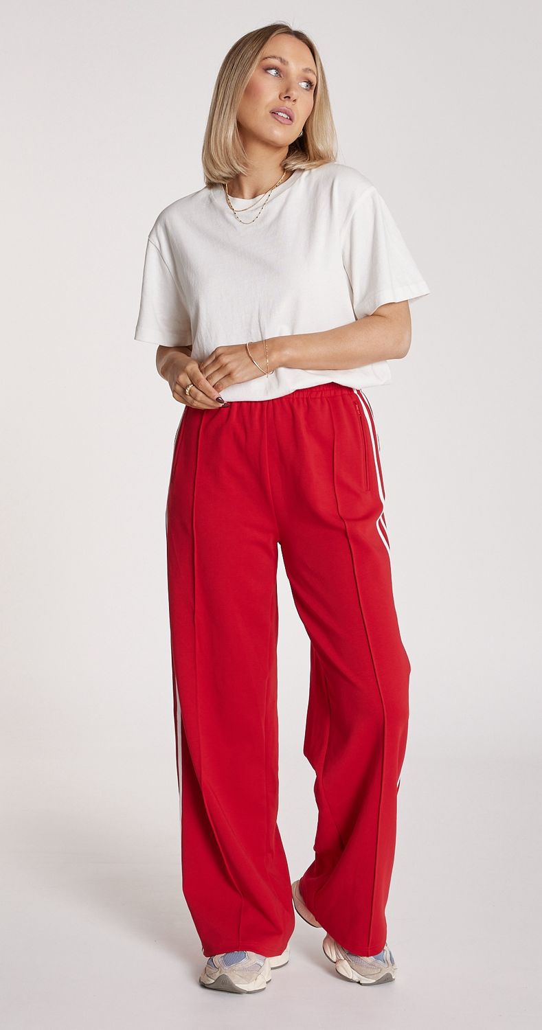 Noah Pant FULL LENGTH RED, size: 8