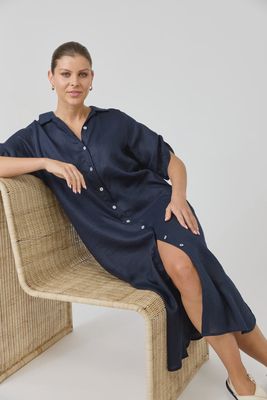 Studio Shirt Dress NAVY