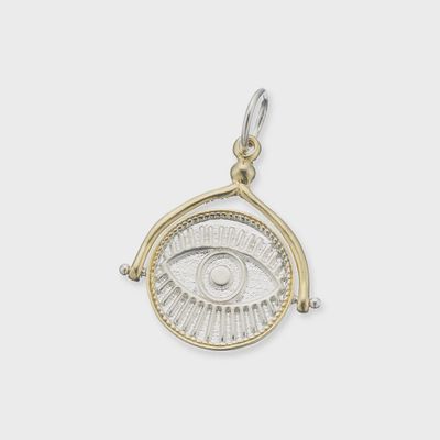 Evil Eye love, luck &amp; protection Spinner Charm