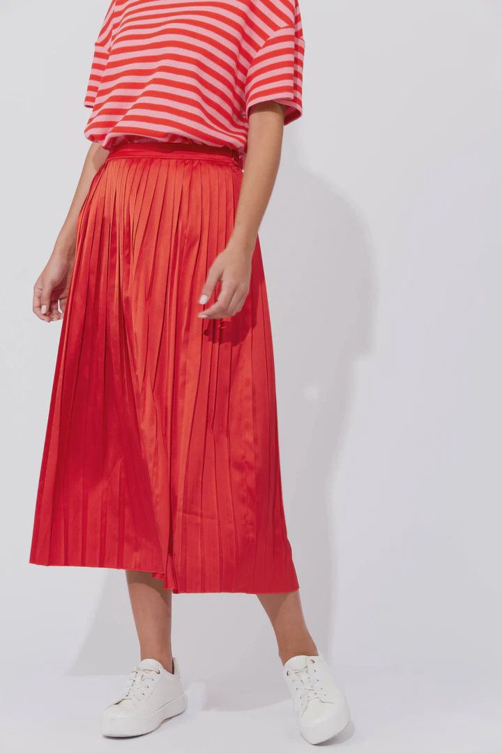 Doha Pleated Skirt CHILLI, size: XS/S