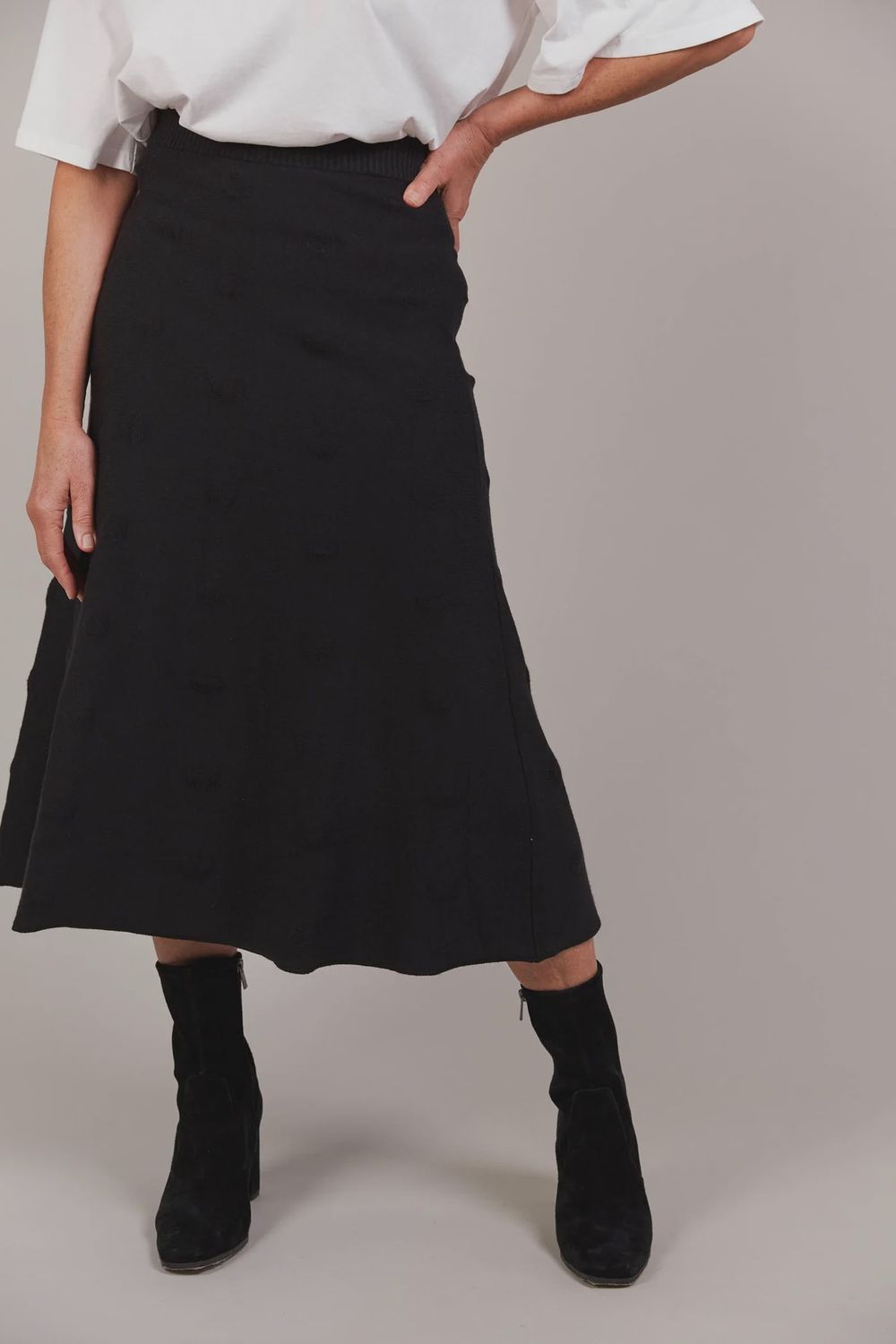 Masa Knit Skirt BLACK, size: XS